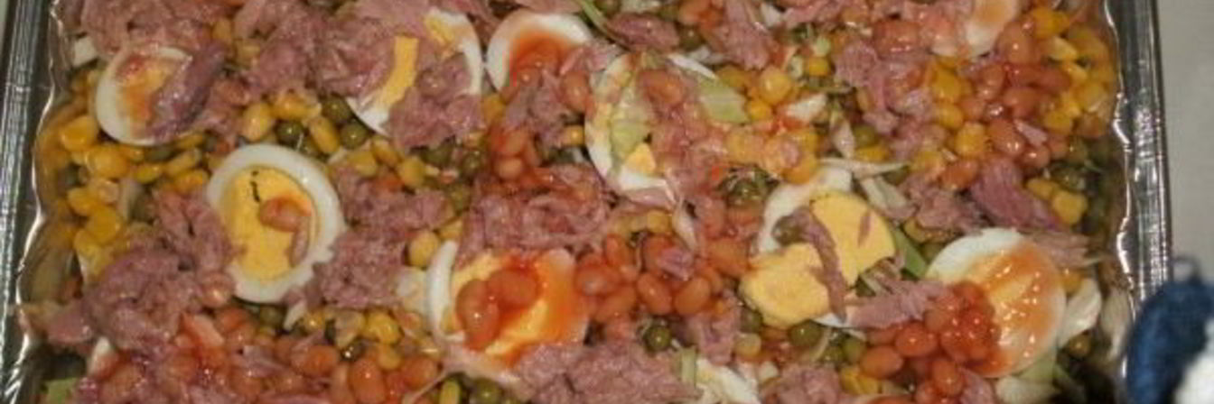 Салат с кукурузой и капустой