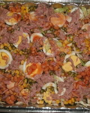 Салат с кукурузой и капустой