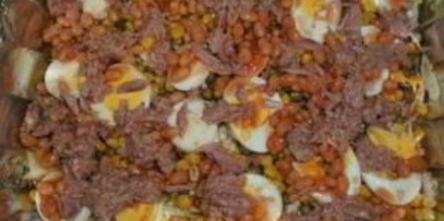 салат с кукурузой и капустой