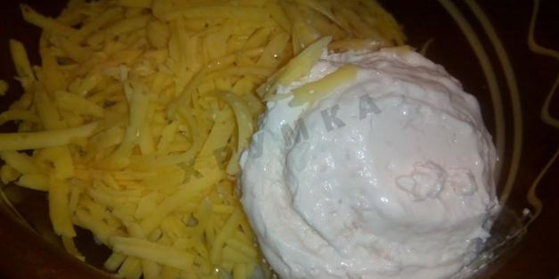 салат с мясом криля и огурцами