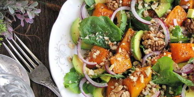 салат с пряной тыквой