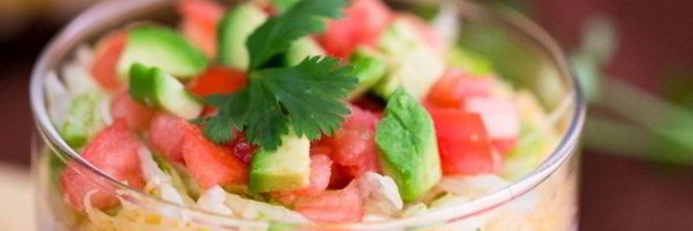 Салат с творогом