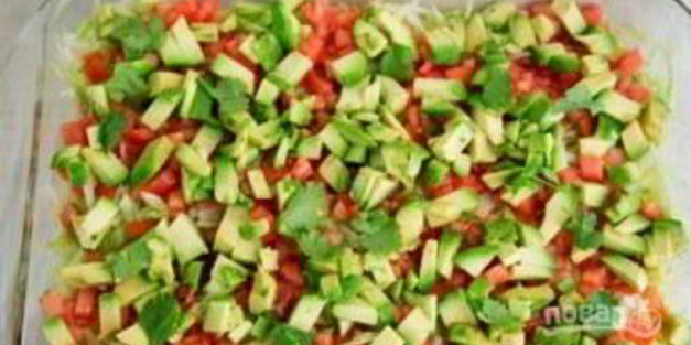 салат с творогом