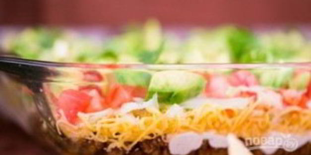 салат с творогом