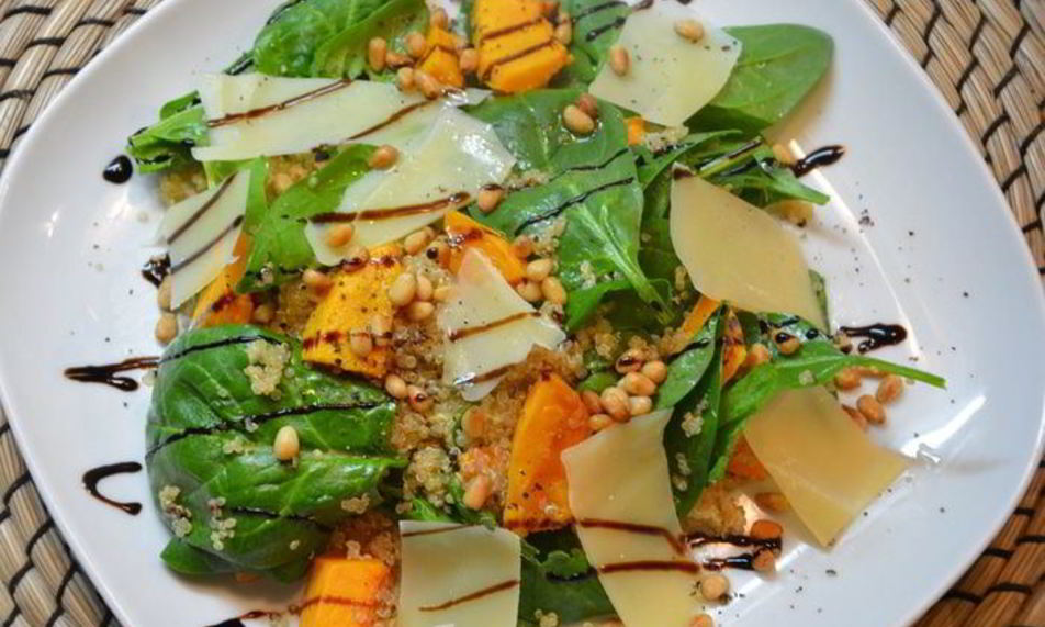 Рецепт салат с тыквой и киноа