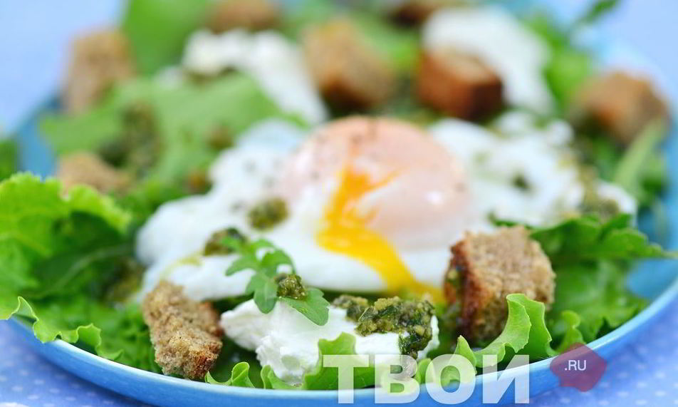 Рецепт салат с яйцом