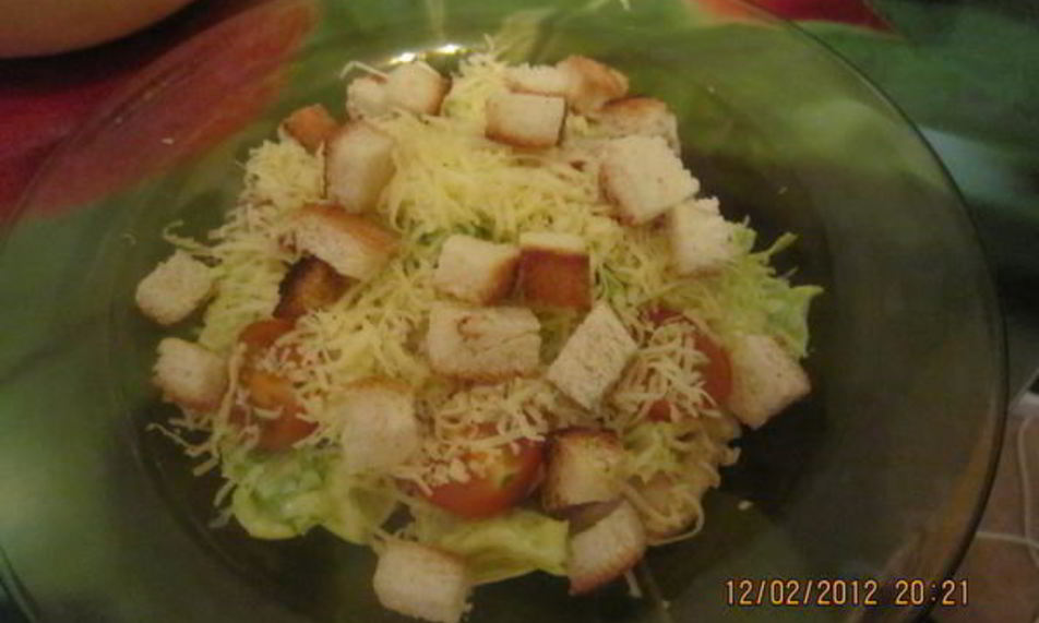 Рецепт салат цезарь с курицей