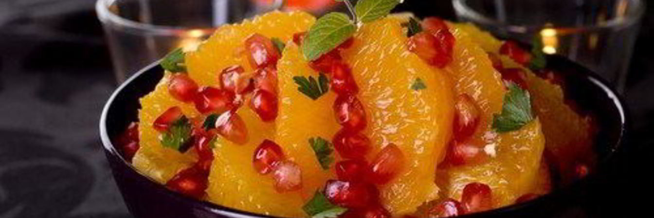 Теплый салат с апельсинами