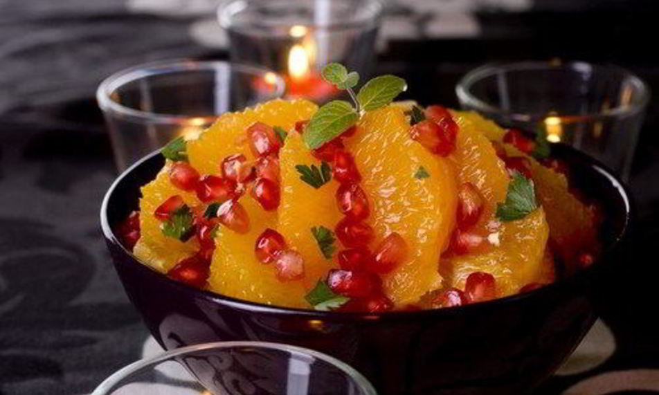 Рецепт теплый салат с апельсинами