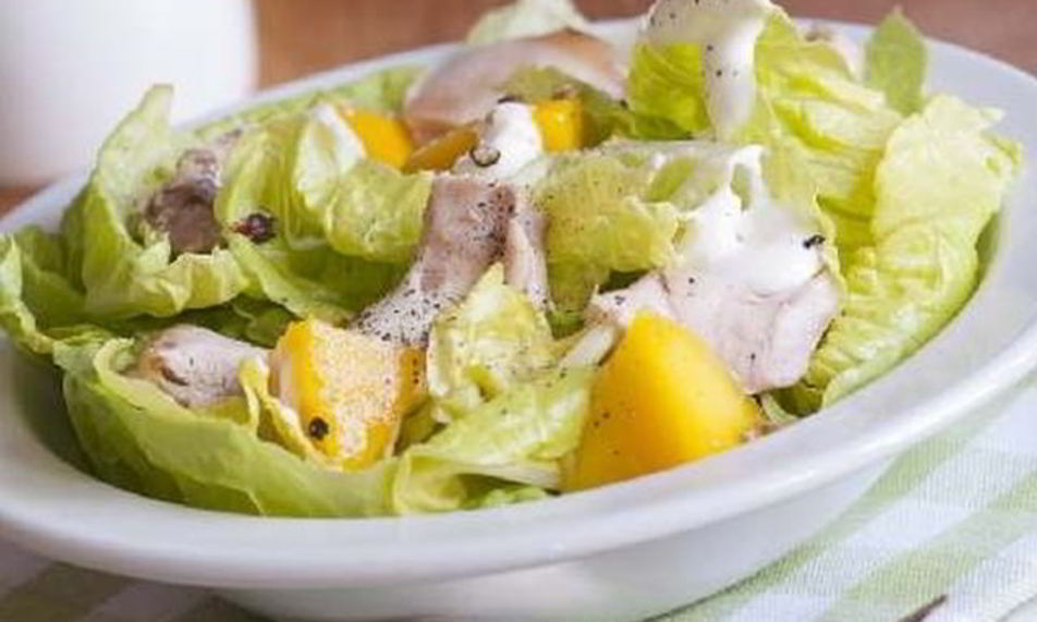 Рецепт тропический салат с курицей