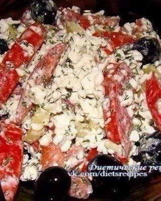 Творожный салат