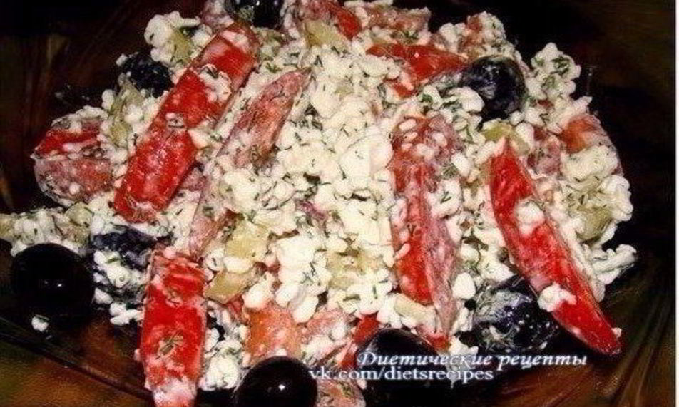 Рецепт творожный салат