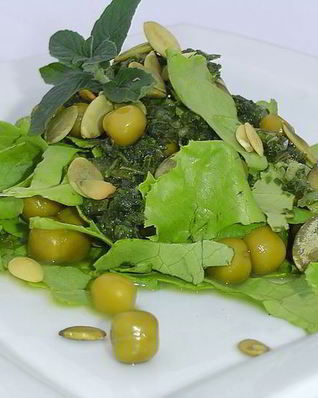 Зеленый салат