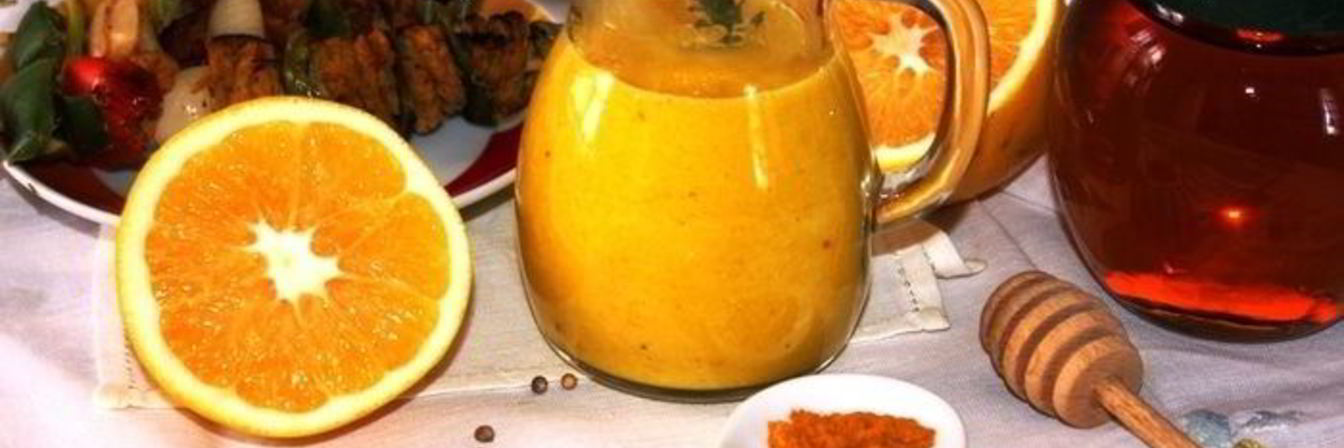 Апельсиново-медовый соус с кориандром