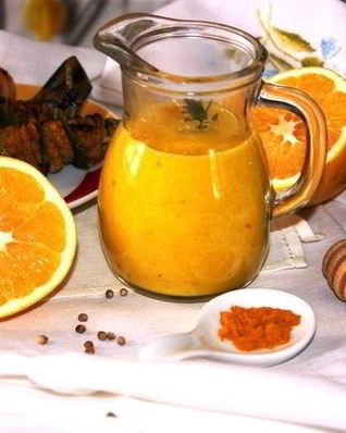 Апельсиново-медовый соус с кориандром