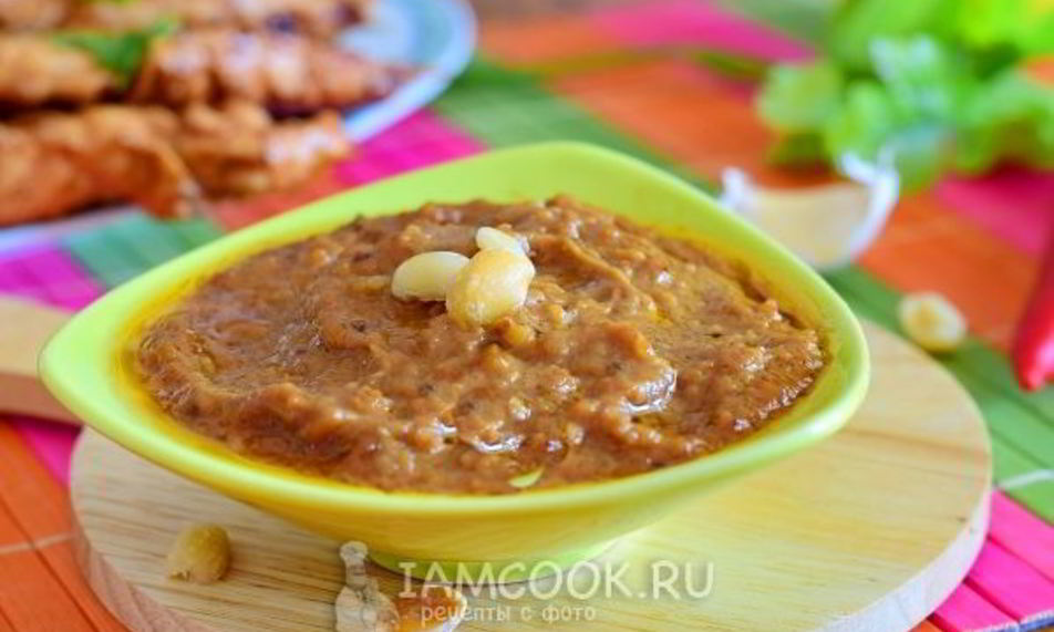Рецепт арахисовый соус к мясу
