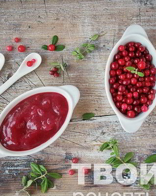 Брусничный соус к мясу