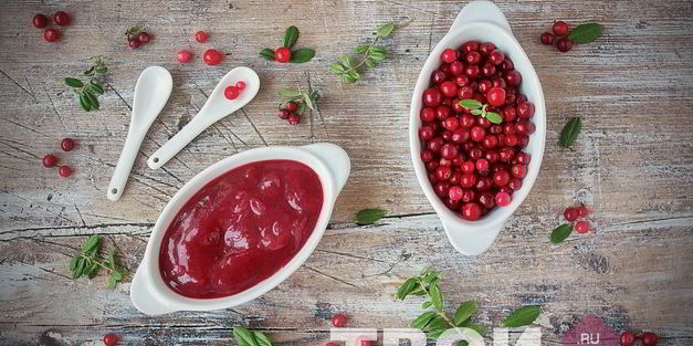 брусничный соус к мясу