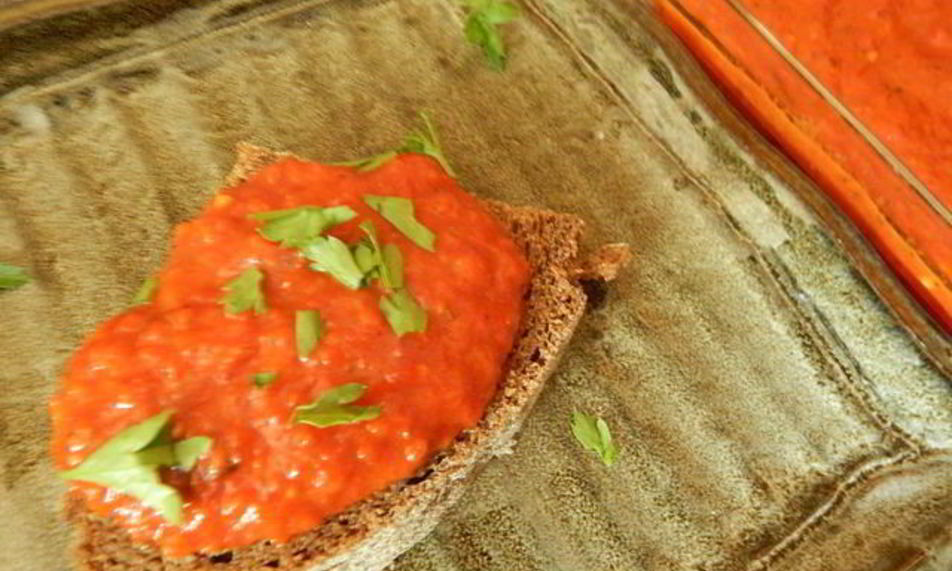 Рецепт дип из запеченных перцев и томатов