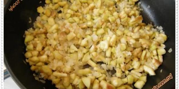 грибной соус с баклажанами