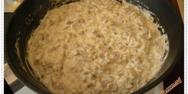 грибной соус с баклажанами