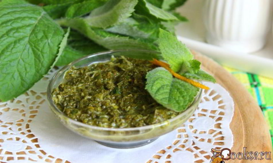 Рецепт мятно-апельсиновый соус