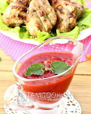 Остро-пряный клубничный соус к мясу