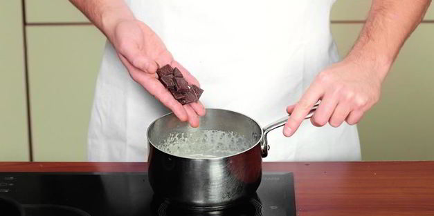 шоколадный соус с орехами