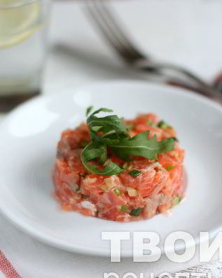 Тартар из лосося