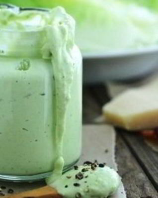 Заправка для цезаря из авокадо