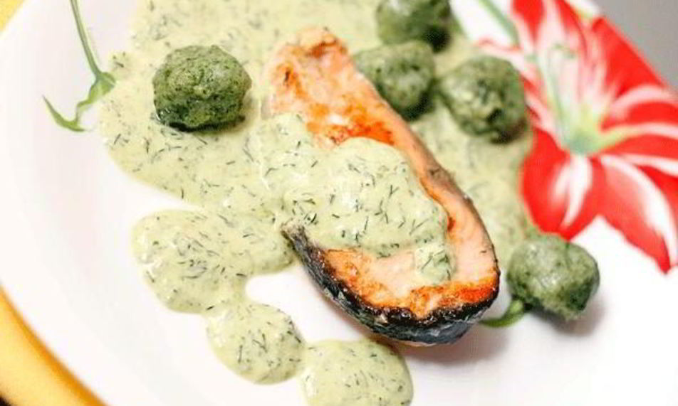 Рецепт зеленый сливочный соус