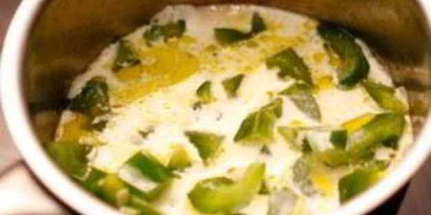 зеленый сливочный соус