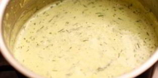 зеленый сливочный соус