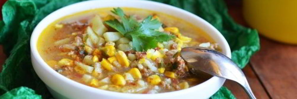 Арабский суп с кукурузой
