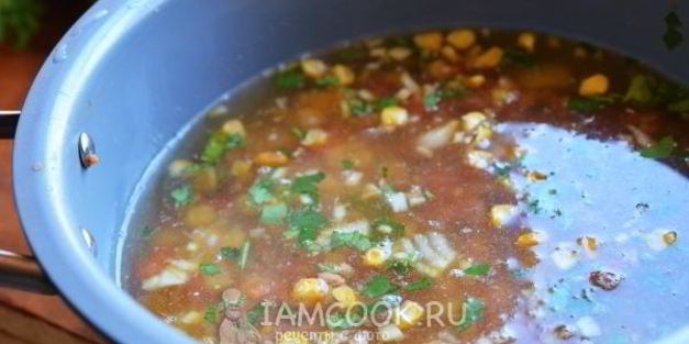 арабский суп с кукурузой