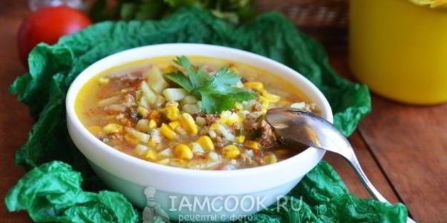 арабский суп с кукурузой