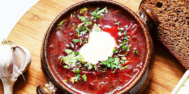 борщ без мяса