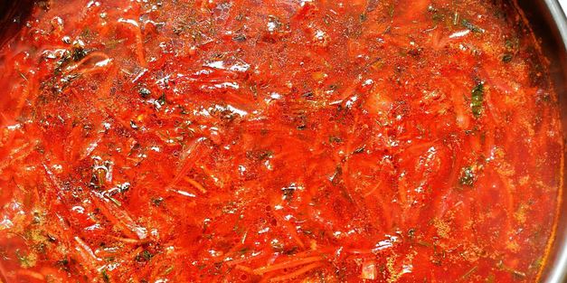 борщ без мяса