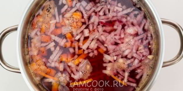 борщ диетический без зажарки