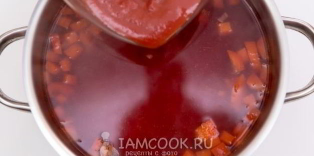 борщ диетический без зажарки