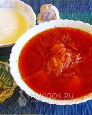 Борщ диетический за 20 минут