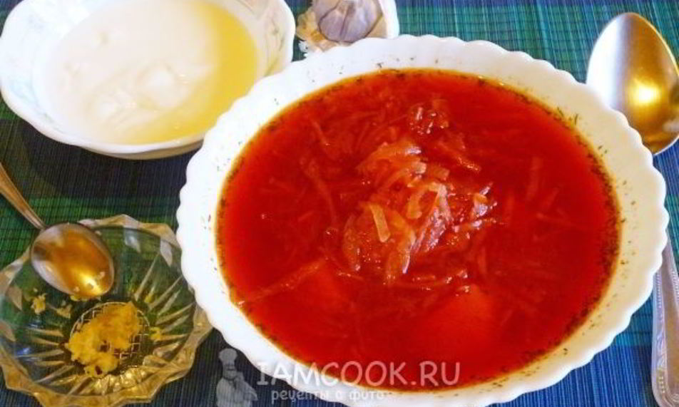 Рецепт борщ диетический за 20 минут