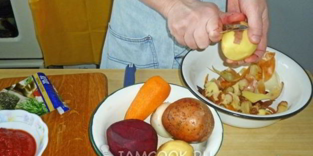 борщ диетический за 20 минут