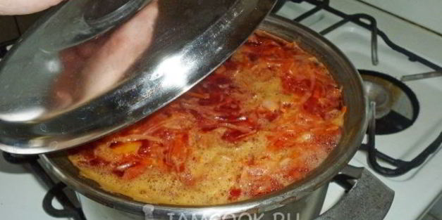 борщ диетический за 20 минут