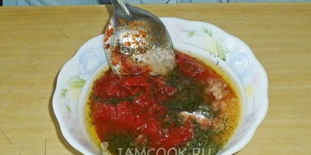 борщ диетический за 20 минут