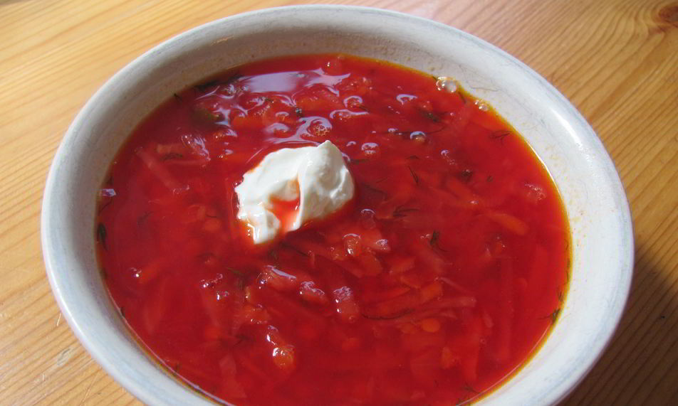 Рецепт борщ из говядина со свеклой