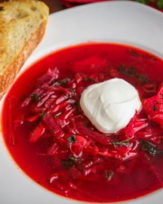 Борщ из курицы