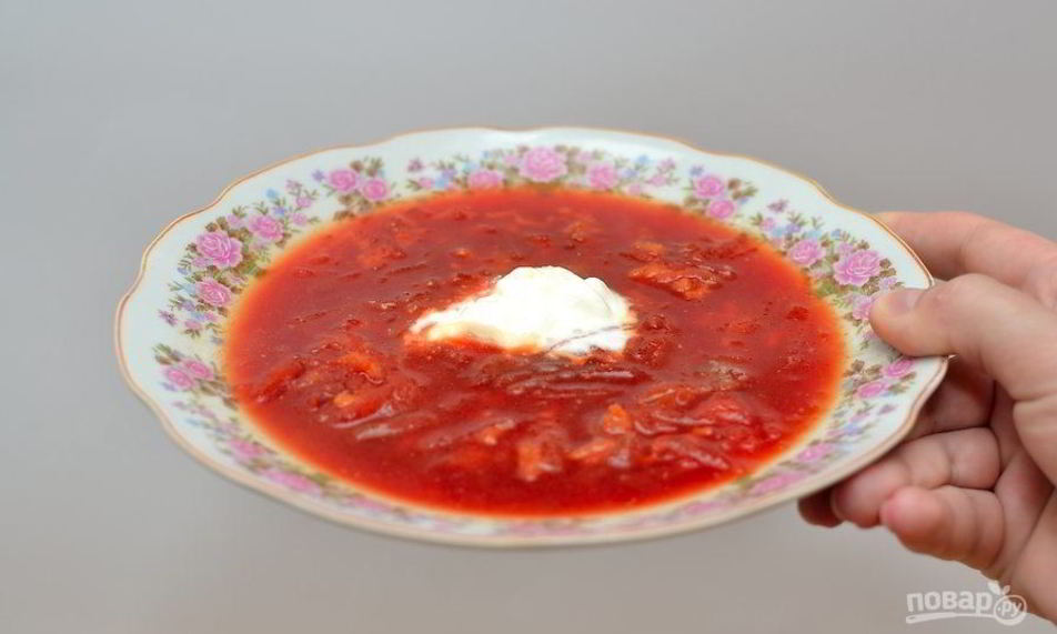 Рецепт борщ из свеклы