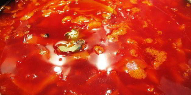 борщ из свинины