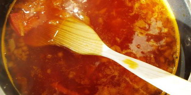 борщ из свинины